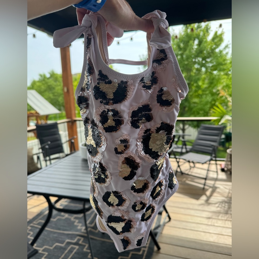 5T girls animal print swim!🐆